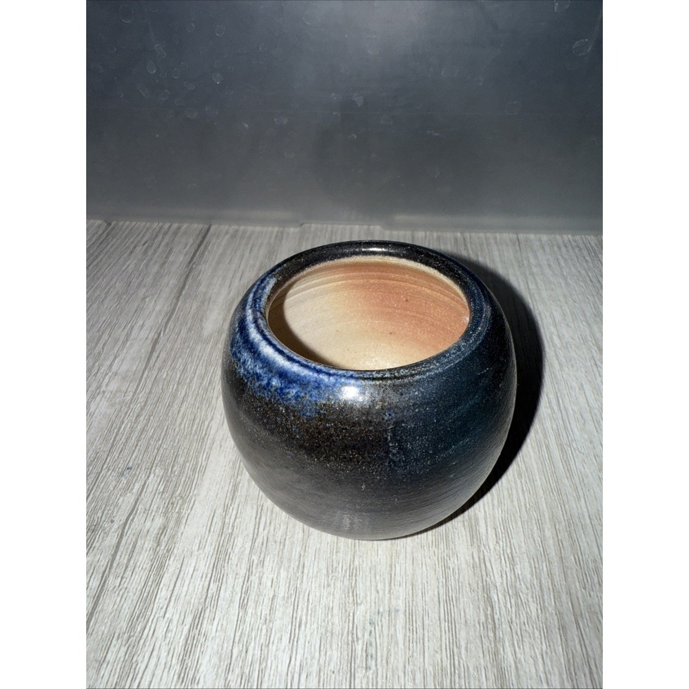 Vtg 1979 Studio Art Buck Pottery Jar‎  2.5x1.75